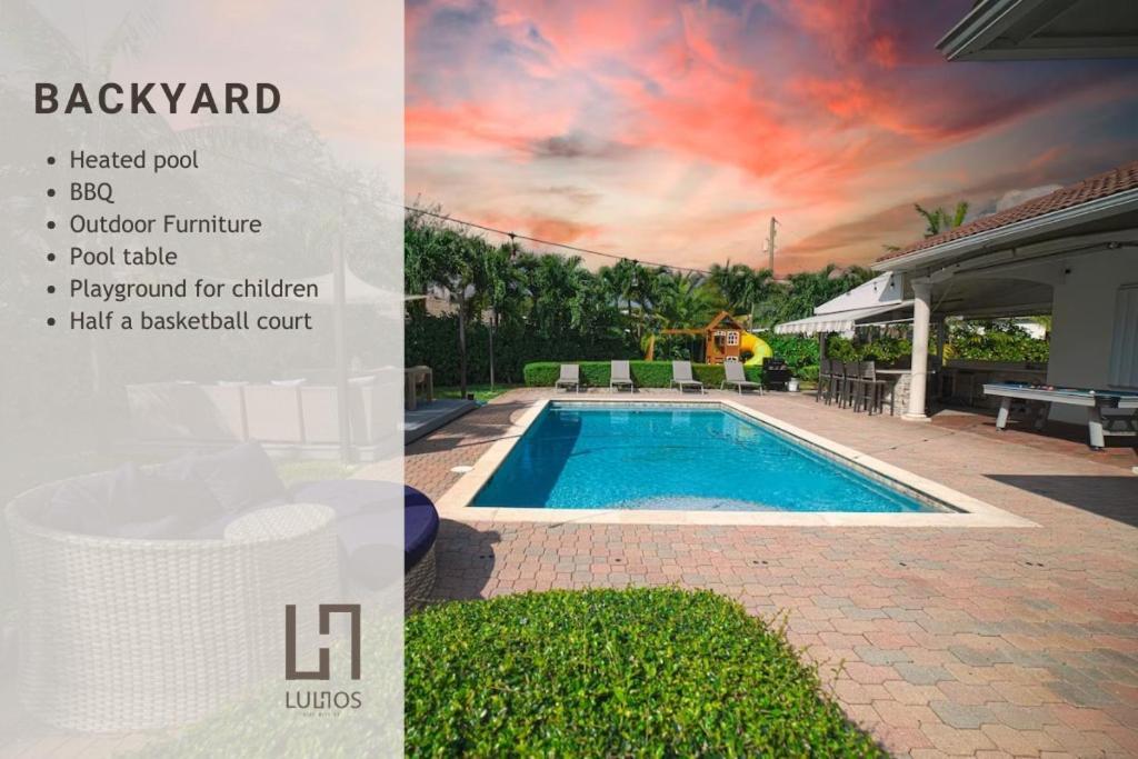 Miami 5Br Villa W Heated Pool, Games & Bbq L01 Cutler Bay Εξωτερικό φωτογραφία